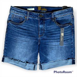 Kut from the Kloth Katy Boyfriend Blue Jeans Shorts Size 10 NWT